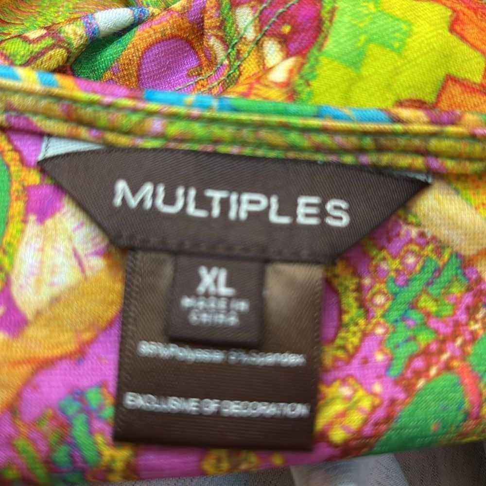 Multiples Vibrant Multicolored Patterned Long Sle… - image 8